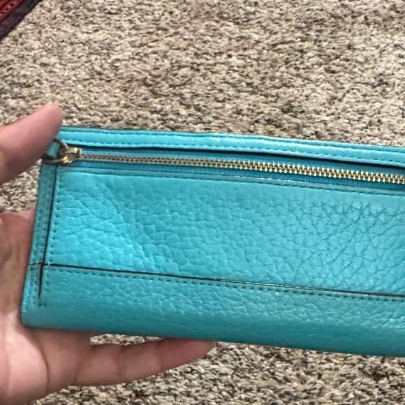 Kate Spade Turquoise Leather Wallet - Picture 5 of 6